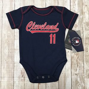 NWT Newborn Cotton Short Sleeve One-Piece Cleveland Jose Ramirez Size 0-3 Months